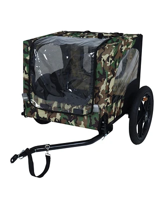 Streamdale Furniture Pet Bike Trailer - Folding, Quick Release, Leash