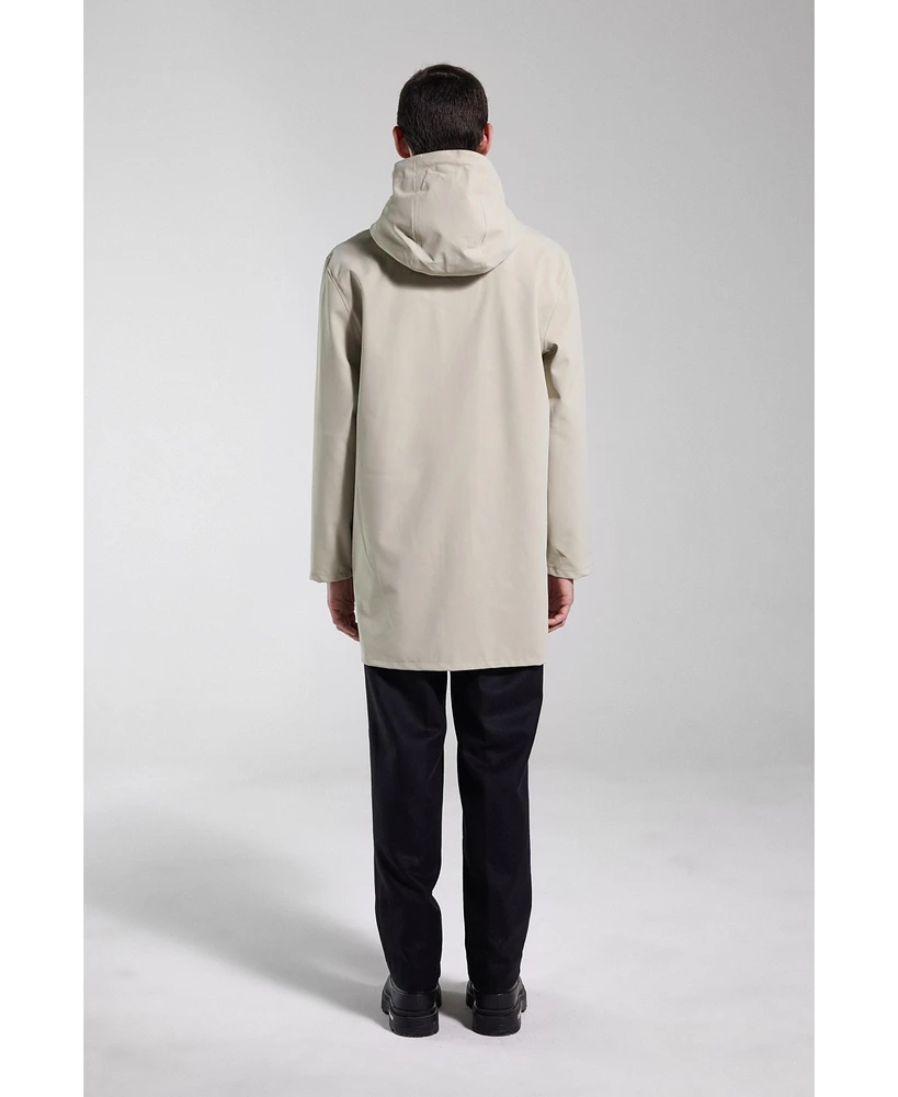 Stutterheim Men's Stockholm Lightweight Zip Matte Raincoat