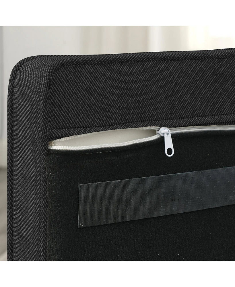 Streamdale Furniture Elegant Elevated Dog Sofa Bed - Black