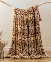 Battilo Luxurious Reversible Rabbit Faux Fur Throw