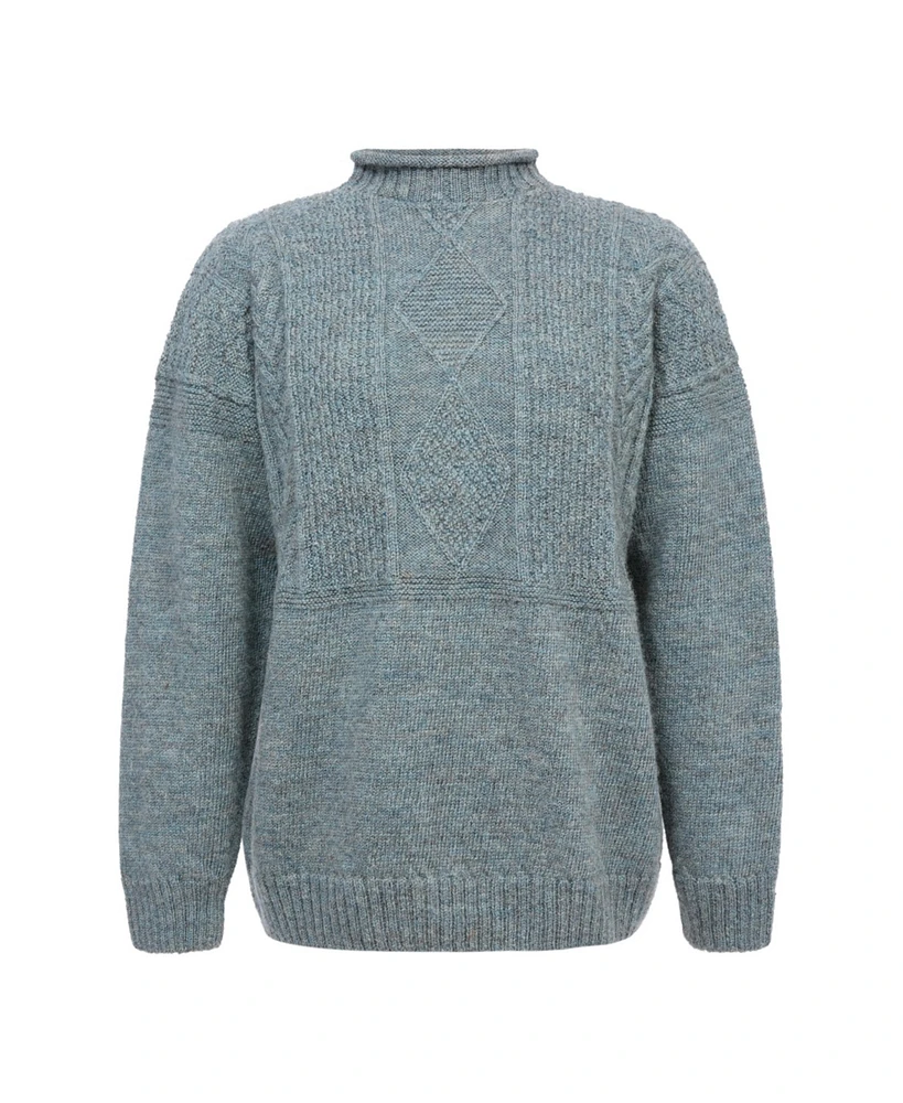 Celtic & Co. Women's British Wool Gansey Sweater
