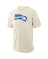 Fanatics Men's Cream Seattle Seahawks Slub T-Shirt