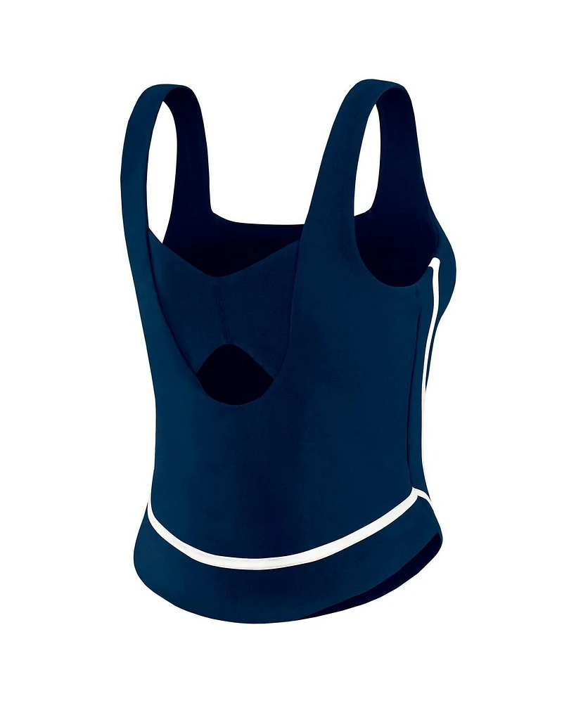 Wear by Erin Andrews Women's Navy Dallas Cowboys Square Neck Tank Top