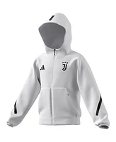 Adidas Big Boys and Girls White Juventus 2025/26 Anthem Full-Zip Jacket