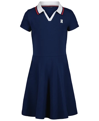 Tommy Hilfiger Big Girls Johnny Collar Solid Polo Dress