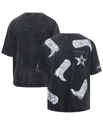 Gameday Couture Women's Dallas Cowboys Cheerleaders Sequin Boots Oversized T-Shirt