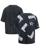 Gameday Couture Women's Dallas Cowboys Cheerleaders Sequin Boots Oversized T-Shirt