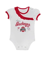 Outerstuff Baby Boys and Girls 2-Piece Ohio State Buckeye Love My Team Bodysuit Skirt Set
