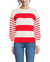 Lands' End Women's Drifter Jersey Crewneck Sweater