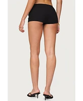Edikted Women's Hook Belt Micro Shorts