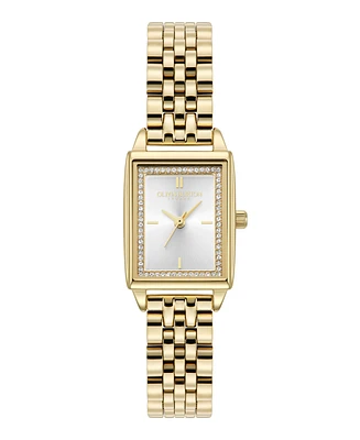 Olivia Burton Women's Quartz Gold-Tone Stainless Steel Bracelet Watch 25.5mm x 20.5mm