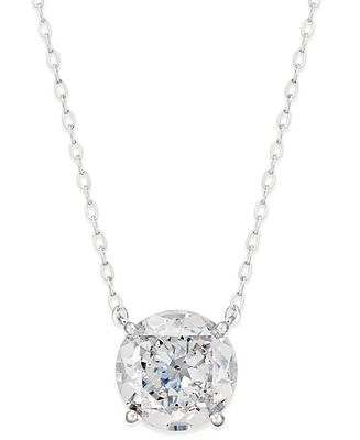 Eliot Danori Silver-Tone Crystal Pendant Necklace, Created for Macy's