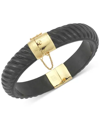 Dyed Jade Bangle Bracelet 14k Gold over Sterling Silver Green, Red or Black