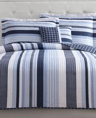 My World Kids Mason Stripe Reversible 3-Pc. Quilt Set, Twin