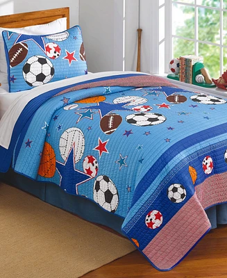 My World Kids Sports & Stars Reversible 3-Pc. Comforter Set, Full/Queen