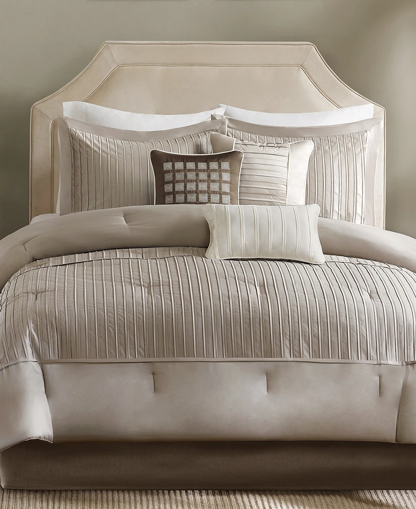 Madison Park Trinity Charmeuse 7-Pc. Comforter Set