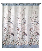 Avanti Love Nest Bird Motif Printed Shower Curtain, 72" x 72"
