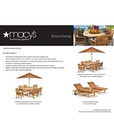 Bristol Teak Outdoor Dining Collection Created For Macys Created For Macys