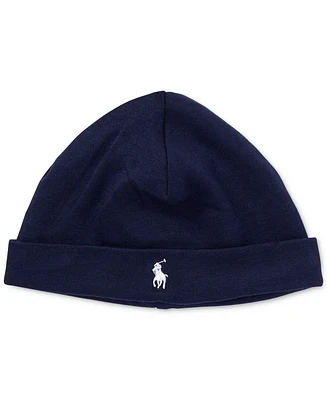 Polo Ralph Lauren Baby Boys Cotton Jersey Fold Over Beanie