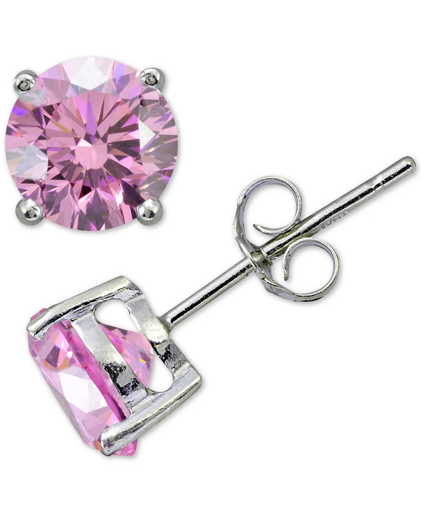 Giani Bernini Cubic Zirconia Sterling Silver Stud Earrings, Created for Macy's