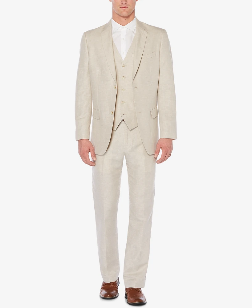 Perry Ellis Men's Herringbone Linen Blazer