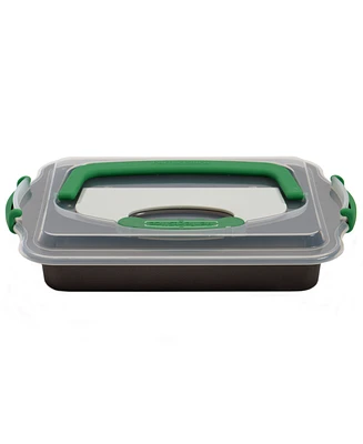 BergHOFF Perfect Slice Covered 9"x13" Cake Pan with Cutting Tool