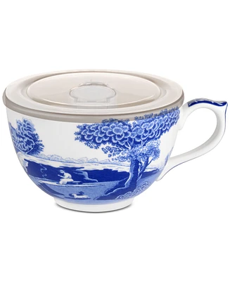 Spode Blue Italian Large Mug & Lid