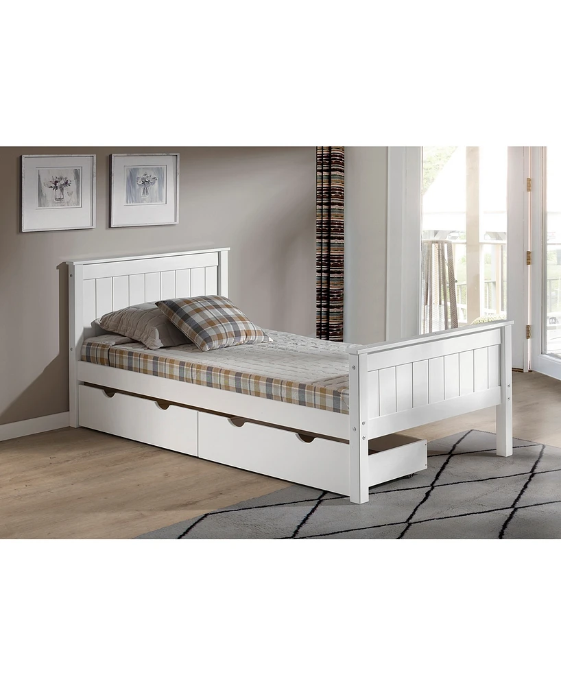Alaterre Furniture Harmony Twin Bed with Storage Drawers