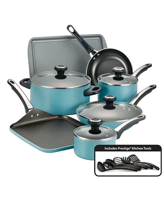 Farberware 17-Pc. Non-Stick Aluminum Cookware Set