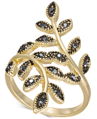 I.n.c. International Concepts Crystal Leaf Wrap Ring, Created for Macy's