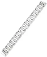 Legacy for Men by Simone I. Smith Barrel Link Bracelet in Stainless Steel