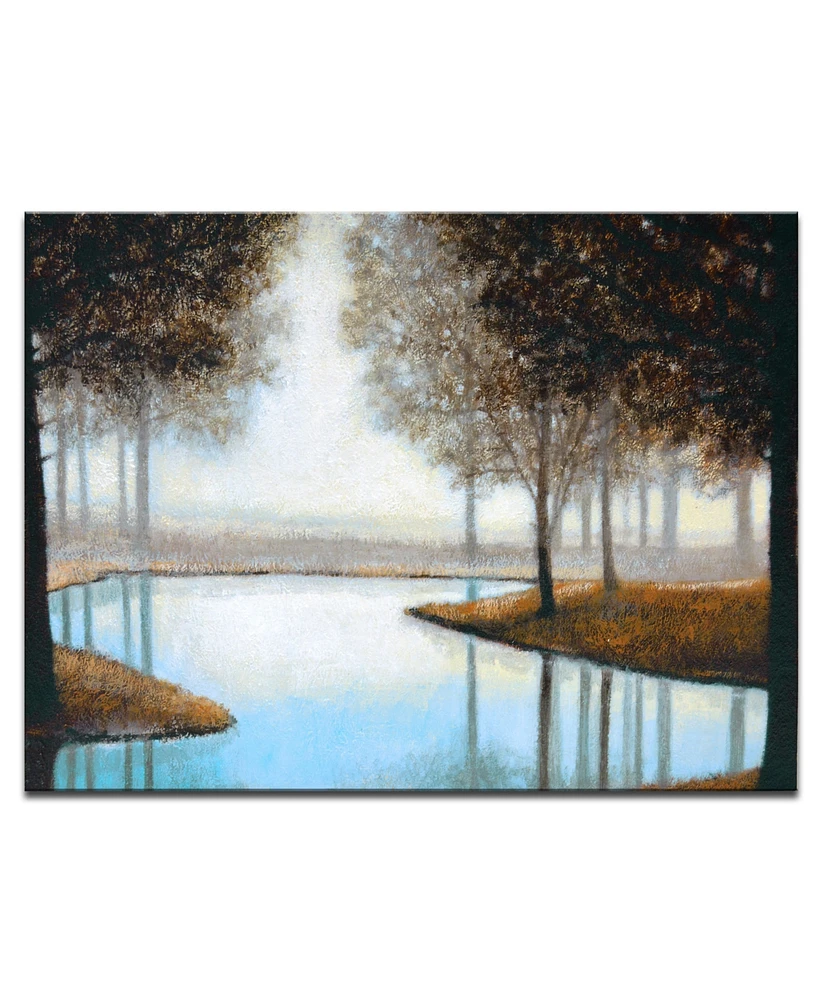 Ready2HangArt, 'Woodland River' Canvas Wall Art, 30x40"