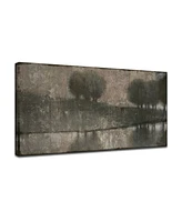 Ready2HangArt, 'Gray Banks' Abstract Canvas Wall Art, 30x60"