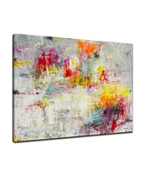 Ready2HangArt, 'Tie Dye' Colorful Abstract Canvas Wall Art, 30x40"