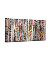 Ready2HangArt, 'Birch Forest' Abstract Canvas Wall Art Set,24x48"