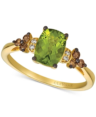 Le Vian Peridot (1-1/3 ct. t.w.) & Diamond (1/5 Ring 14k Gold