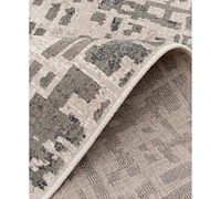 Km Home Enjoy Alair Oyster/Chalk 5' x 7'6" Area Rug
