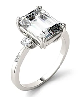 Moissanite Emerald Engagement Ring (3-3/4 ct. tw.) 14k White Gold