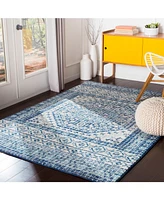 Livabliss Harput Hap-1081 Dark Blue 5'3" x 7'3" Area Rug