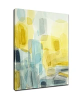 Ready2HangArt 'Sun and Rain' Abstract Canvas Wall Art, 40x30"