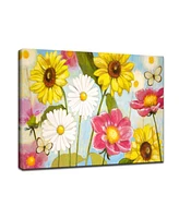 Ready2HangArt 'Wonderful Day' Floral Canvas Wall Art - 20" x 30"