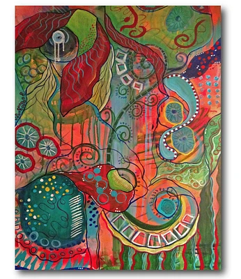 Courtside Market Time Gallery-Wrapped Canvas Wall Art - 16" x 20"