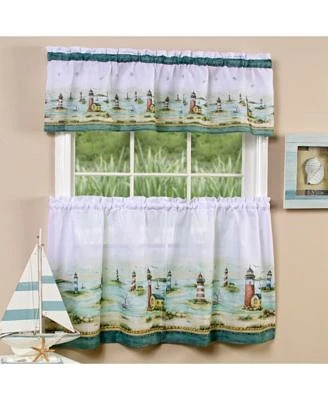 Achim Hamptons Tier Valance Window Curtain Sets