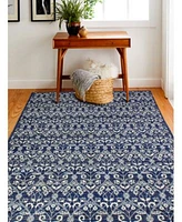 Closeout Bashian Medley 5439a Dark Blue Area Rug