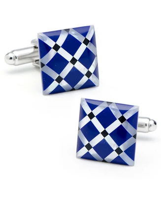 Mother of Pearl Diamond Cufflinks