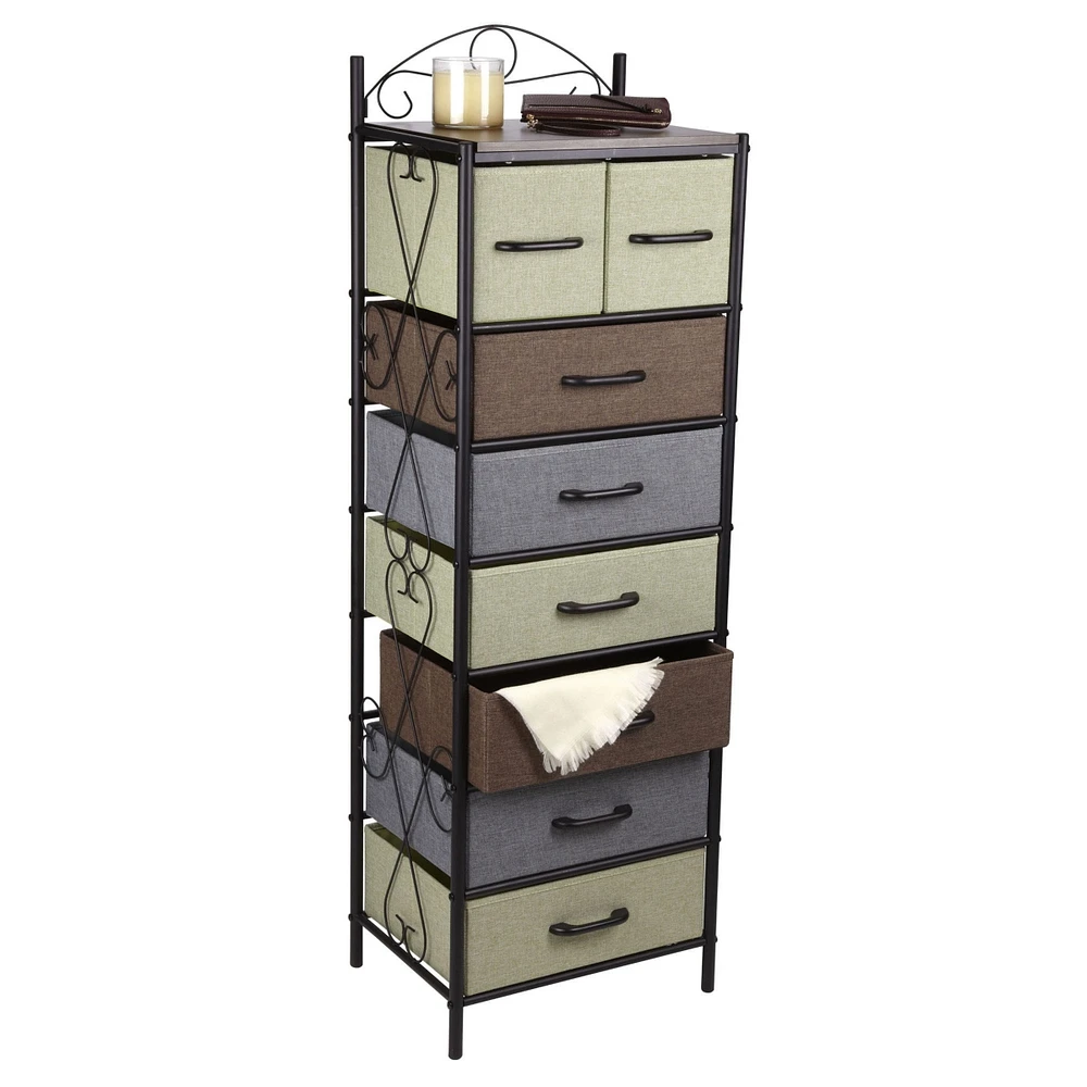 Household Essentials 8-Drawer Victorian Tower