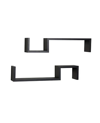 Danya B. "S" Wall Mount Shelves - Set of 2