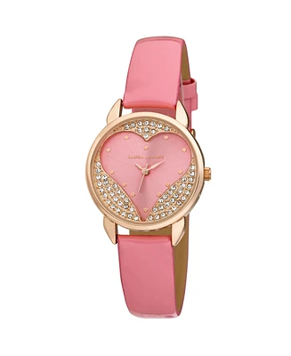 Laura Ashley Designer Pink Hearts Watch