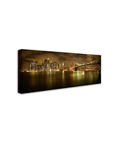Shubhra Pandit 'New York Skyline' Canvas Art - 19" x 8" x 2"