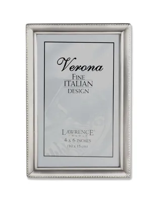 Lawrence Frames Antique Pewter Picture Frame - Bead Border Design
